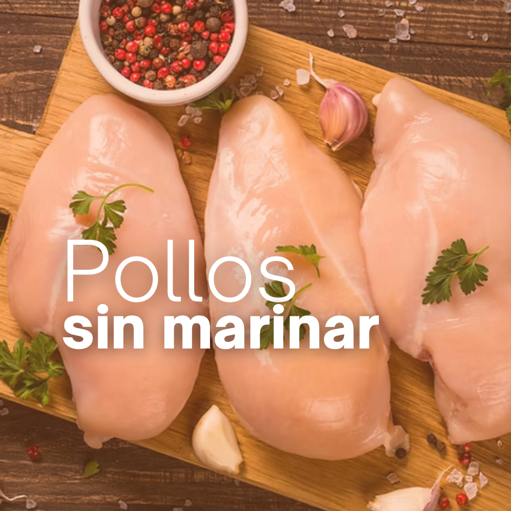 Pollos sin marinar