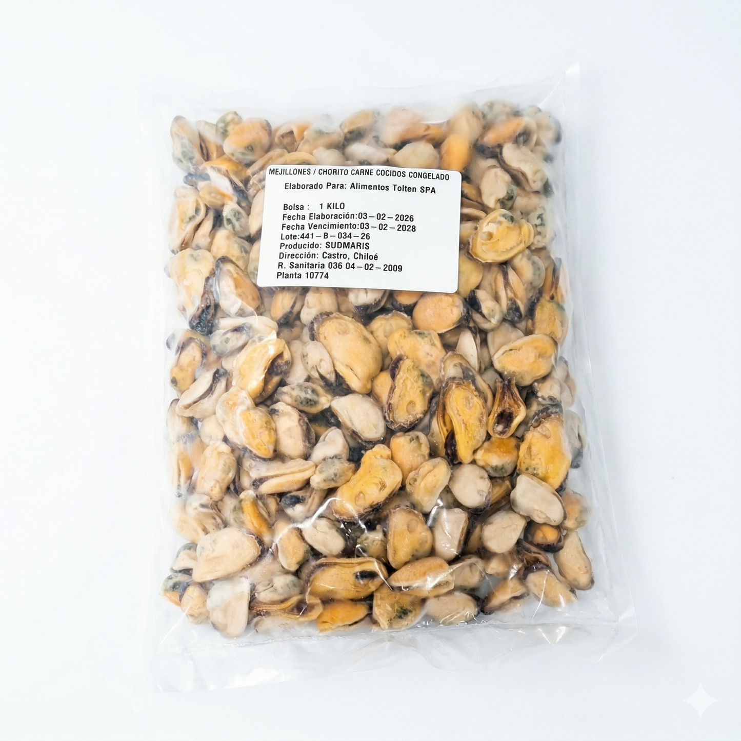 Chorito Carne Premium Congelado IQF (1 kg.)