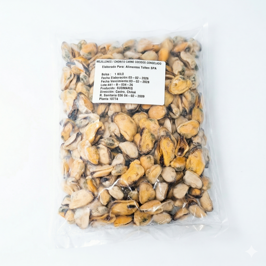 Chorito Carne Premium Congelado IQF (1 kg.)