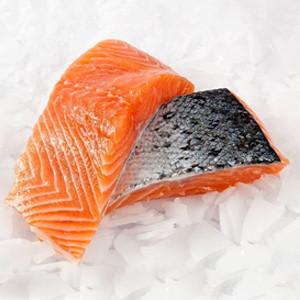 Salmón Porción con Piel 160-200 Grs. (0,9 - 1,2 kg.)