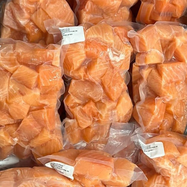 Salmón Recorte Premium Sin Piel (Bolsa de 1 Kg.)

